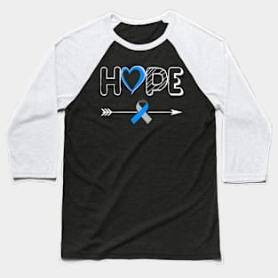 Hope Diabetes Type 1 Ribbon Type 2 Diabetes Awareness Baseball T-Shirt